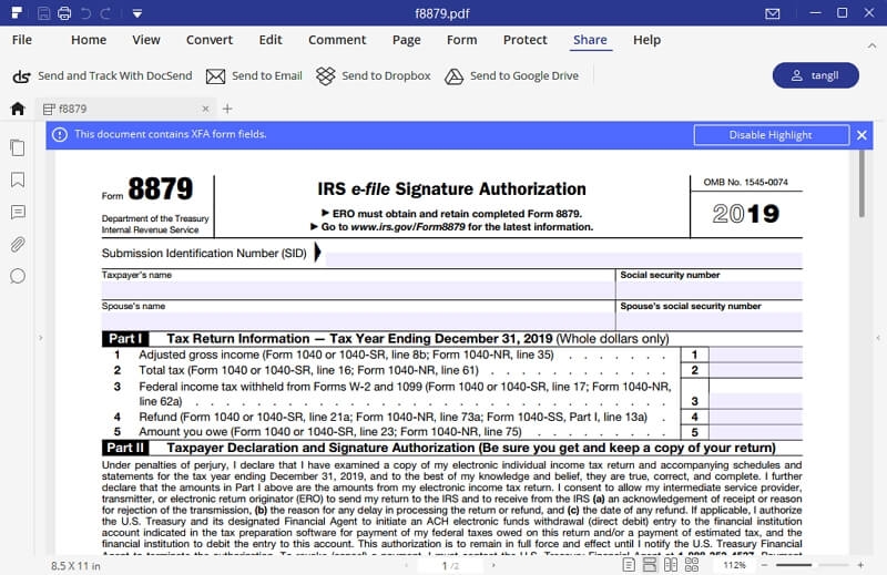 IRS Form 8879 Instructions On How To Fill It Right