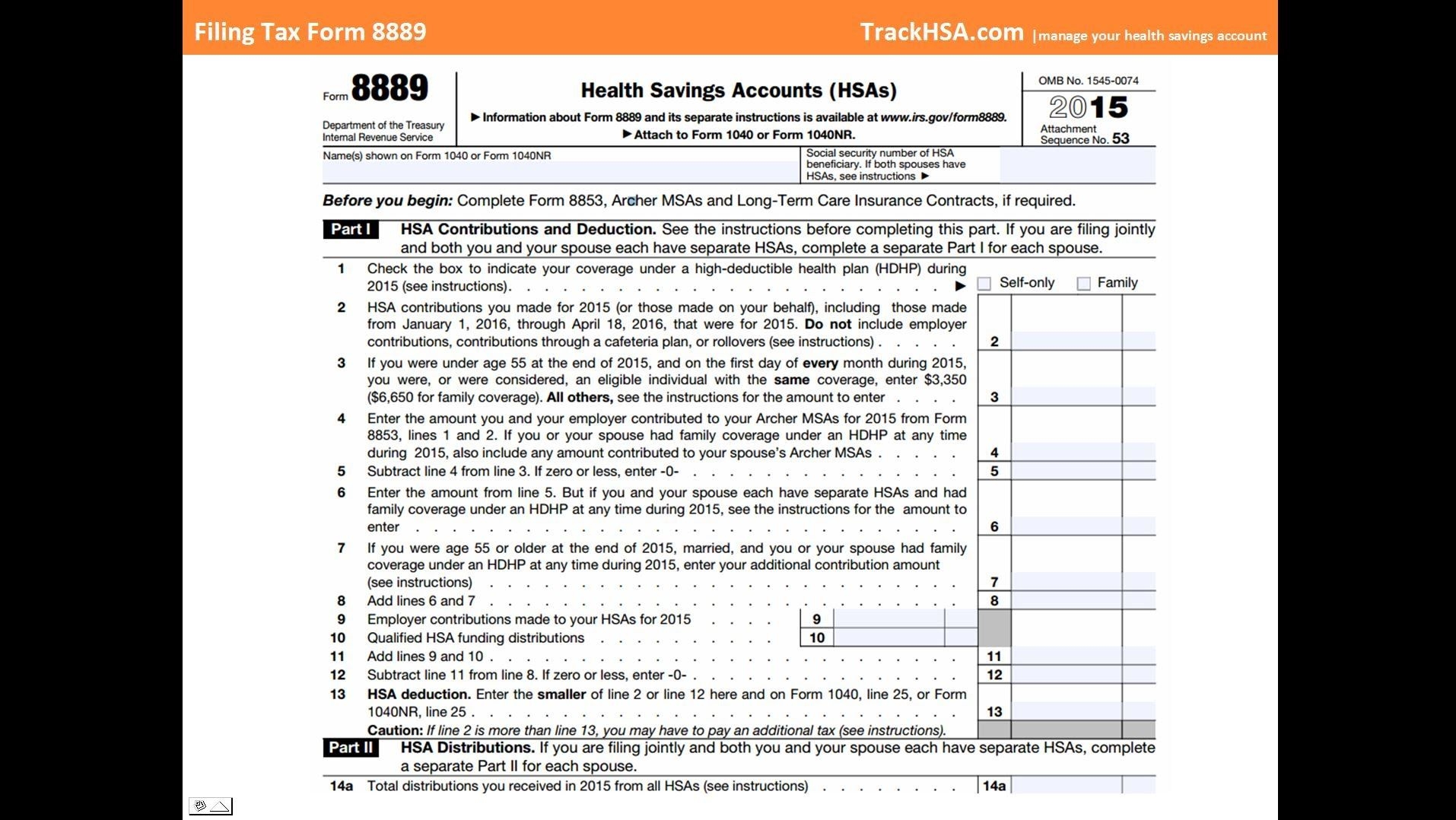 Irs Form 8889 For 2025 John Patrick