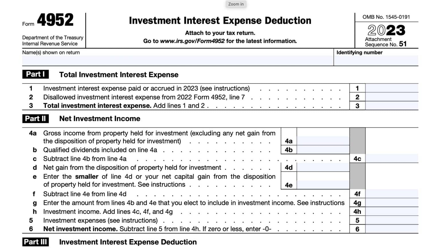 IRS Form 8960 Instructions Guide To Net Investment Income Tax