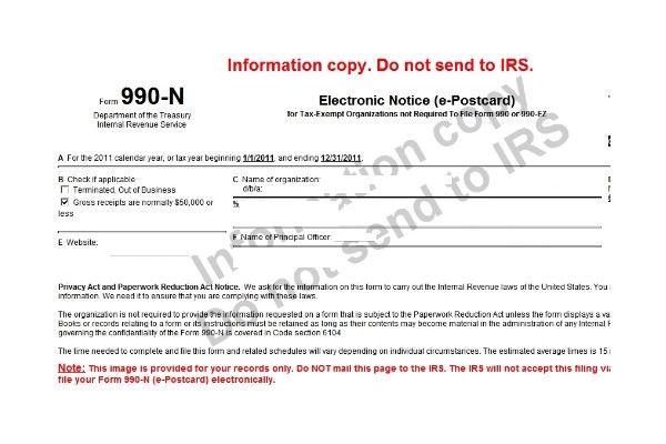 IRS Form 990 N FAQ HomeschoolCPA