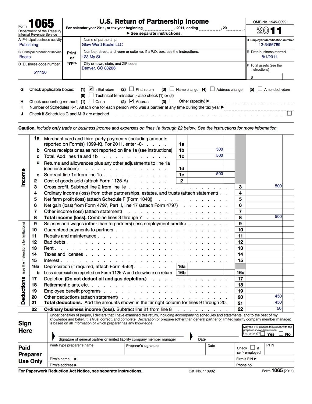 Llc Capital Account Spreadsheet Within How To Fill Out An Llc 1065 Irs 