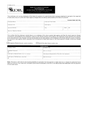 Louisiana Tax Exemption Certificate Fill And Sign Printable Template 