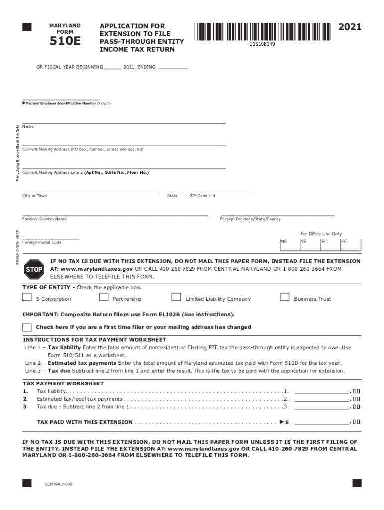 Maryland Income Tax Return 2021 2025 Form Fill Out And Sign Printable 