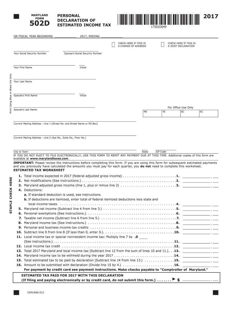 Maryland Printable Tax Forms Printable Form 2024