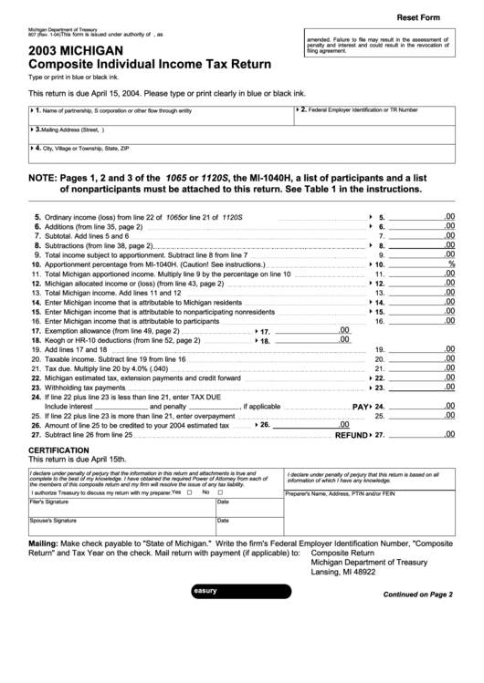 Michigan State Income Tax Forms 2024 Gilda Etheline