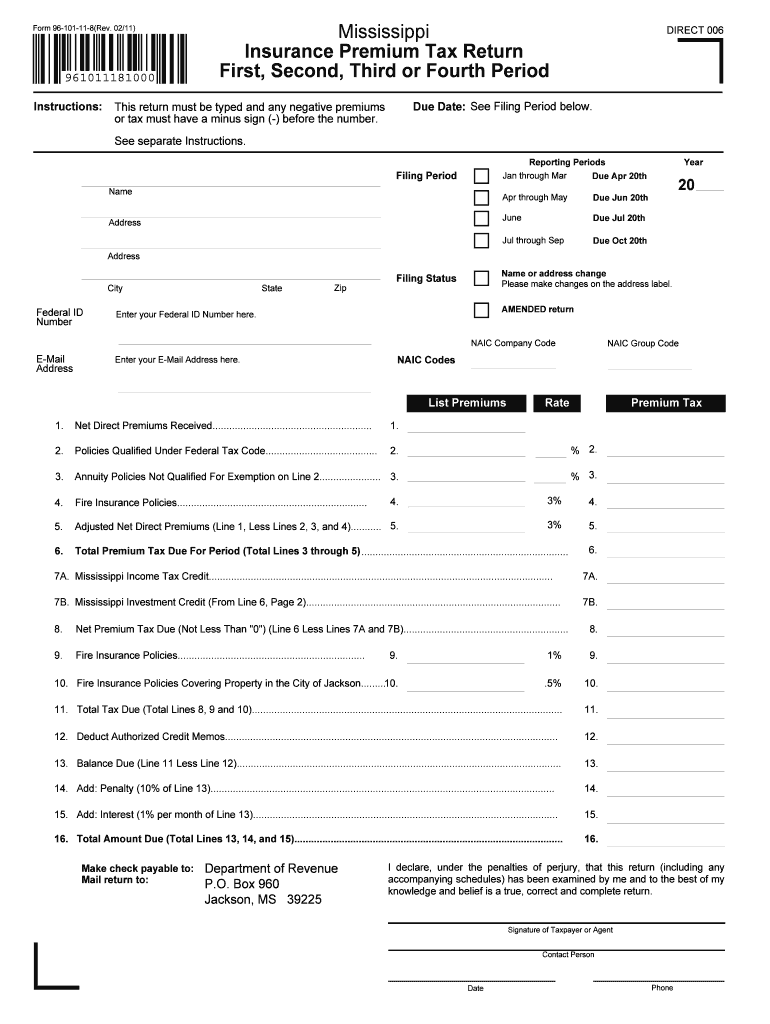 Mississippi State Tax 2011 2025 Form Fill Out And Sign Printable PDF 