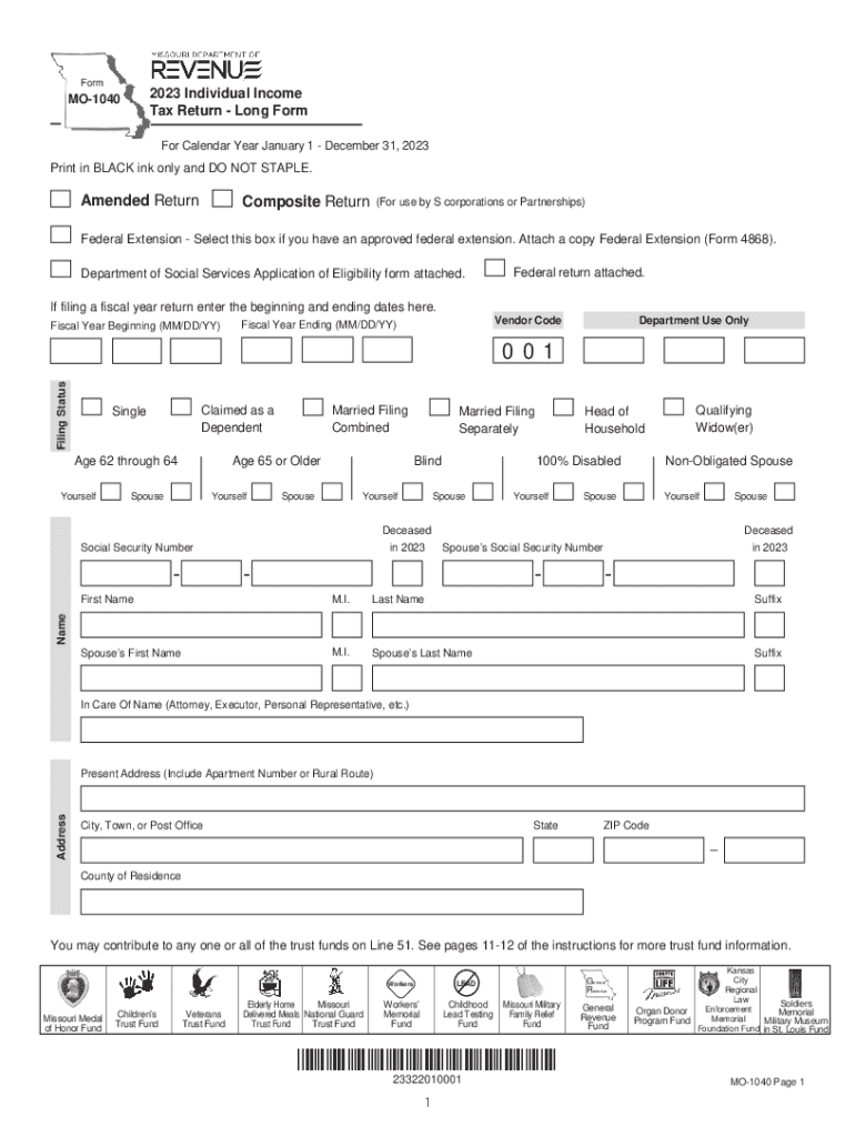 Mo 1040 Form 2023 Fill Out Sign Online DocHub