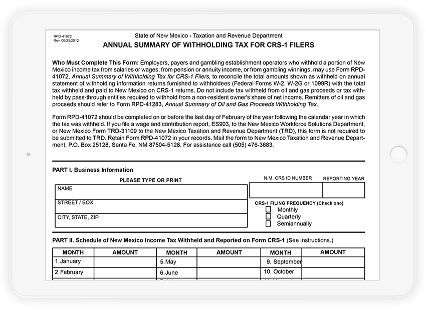 New Mexico W 2 1099 Filing Requirements E File Tax Forms Now