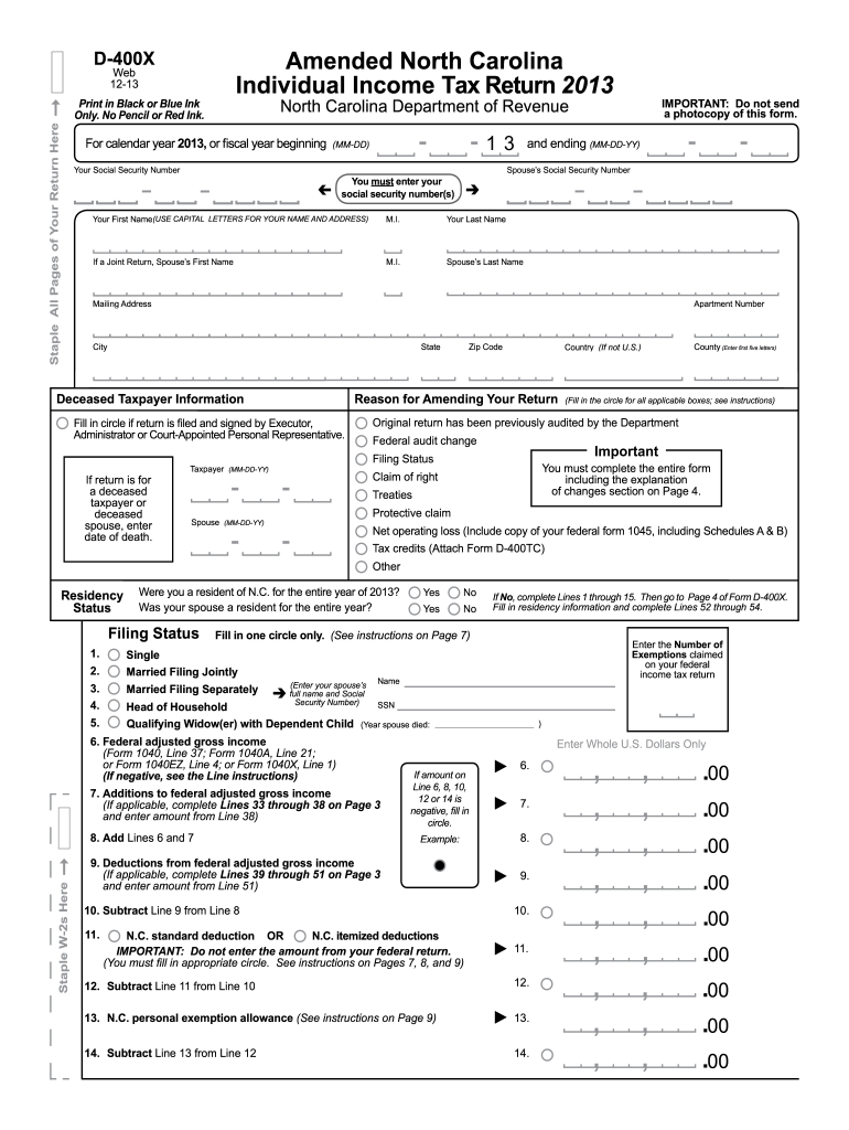 North Carolina Income Tax Complete With Ease AirSlate SignNow