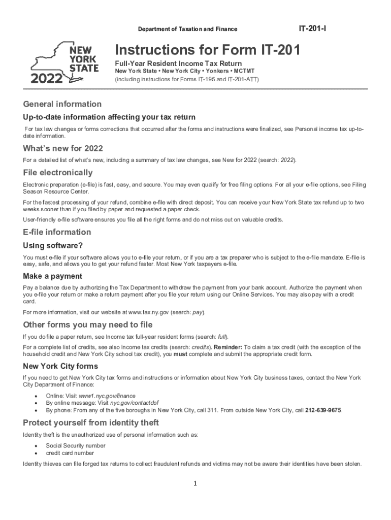 Nys It 201 Instructions Fill Out Sign Online DocHub