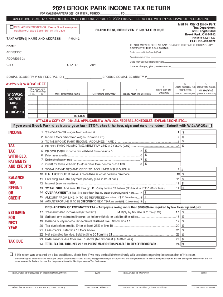 Ohio Tax Return Form Fill Out Sign Online DocHub