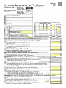 Oklahoma Form 511 Fill Out Sign Online DocHub