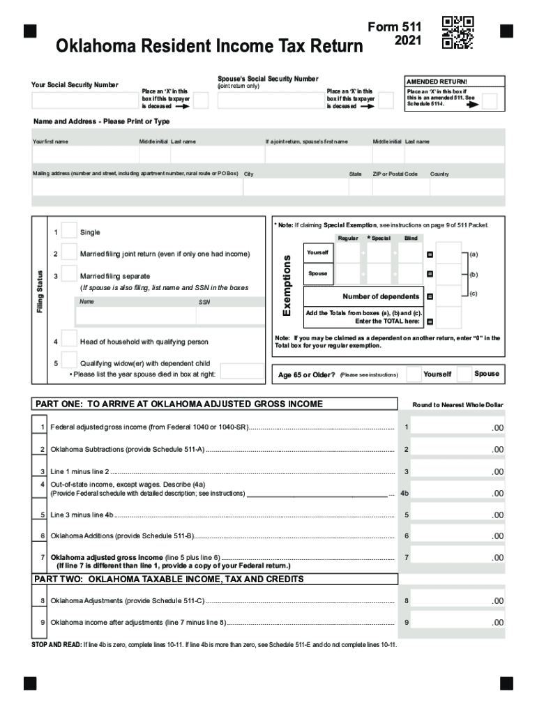 Oklahoma Tax Form 2023 Printable Forms Free Online