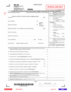 Pa Income Tax Forms Printable Printable Forms Free Online