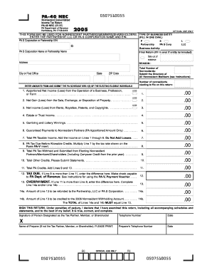 Pa State Income Tax Fill Online Printable Fillable Blank PdfFiller