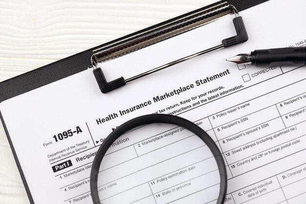 Premium Photo Irs Form A Health Insurance Marketplace Statement Tax 