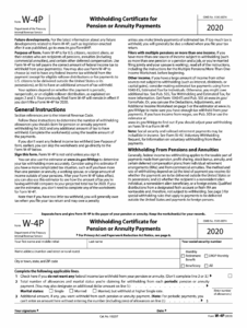 Printable Irs Form W 4p Printable Forms Free Online