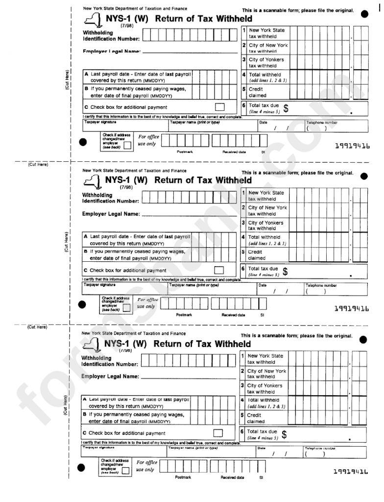 Printable Nys Income Tax Forms Printable Form 2024