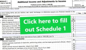 Printable Schedule 1 Tax Form Printable Forms Free Online