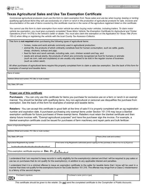 Sales And Use Tax Exemption Templates PDF Download Fill And Print For 