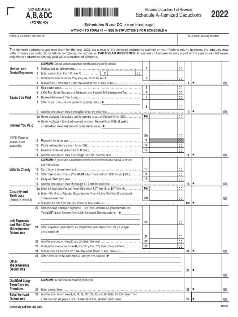 Schedule B Tax Form Fill Out Sign Online DocHub