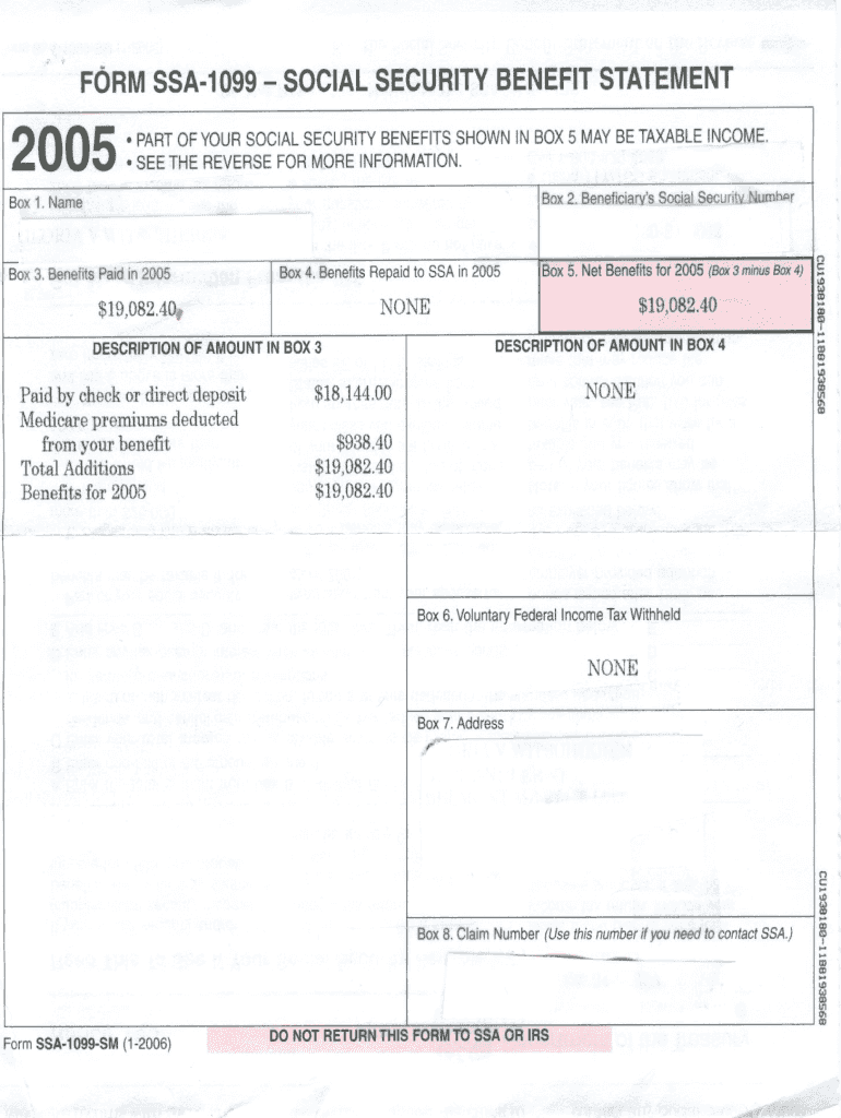 Ssa 1099 Form 2023 Printable Fill Online Printable Fillable Blank 