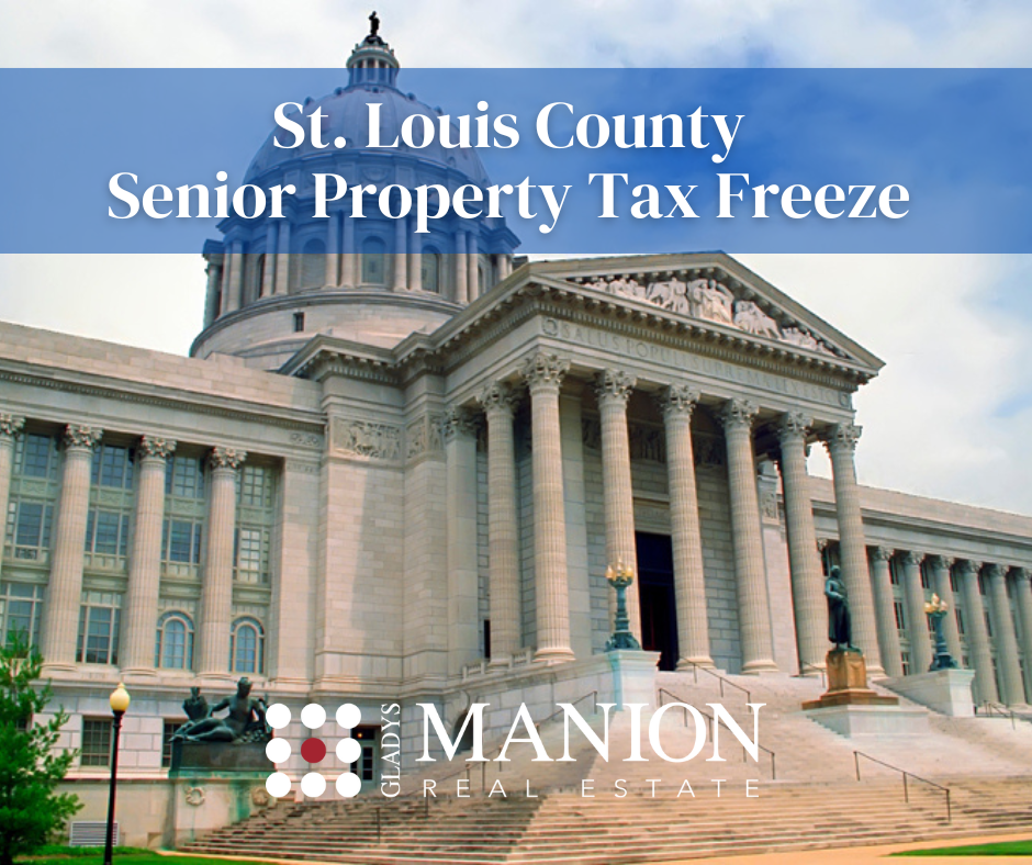 St Louis County Senior Property Tax Freeze Gladys Manion Real Estate