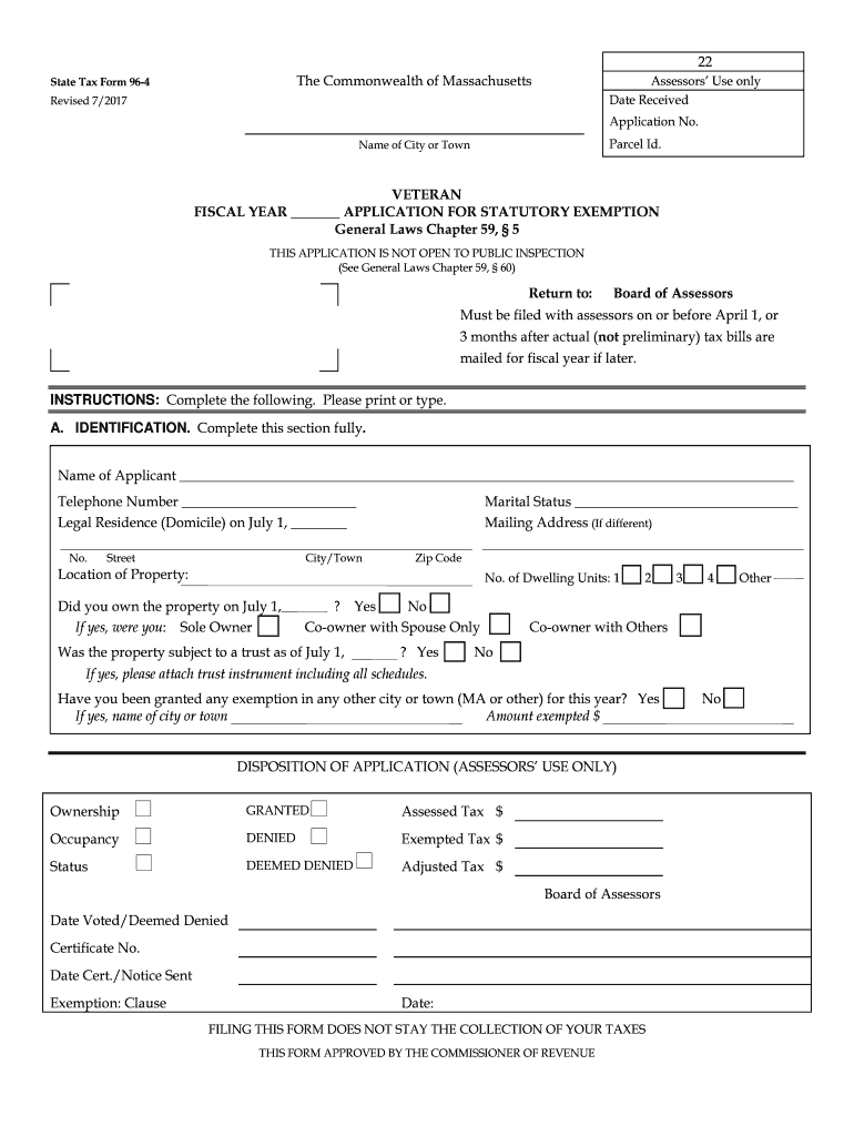 State Of Ma Income Tax 1 4 Tax Form Fill Out Sign Online DocHub