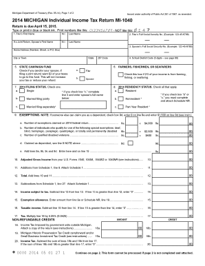 State Of Michigan 2023 Tax Form Printable Forms Free Online