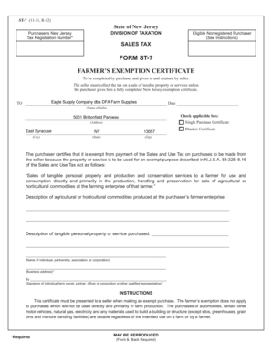 Tax Exempt Certificate Nj Fill And Sign Printable Template Online