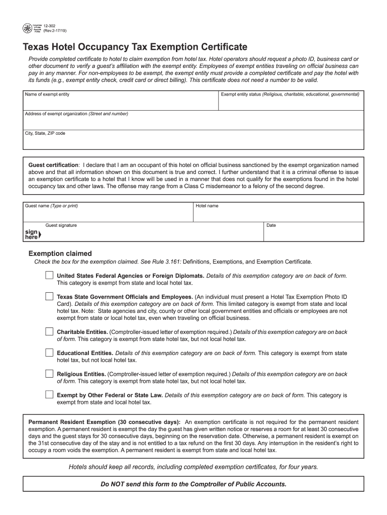 Tax Exempt Form Texas Fill Out Sign Online DocHub