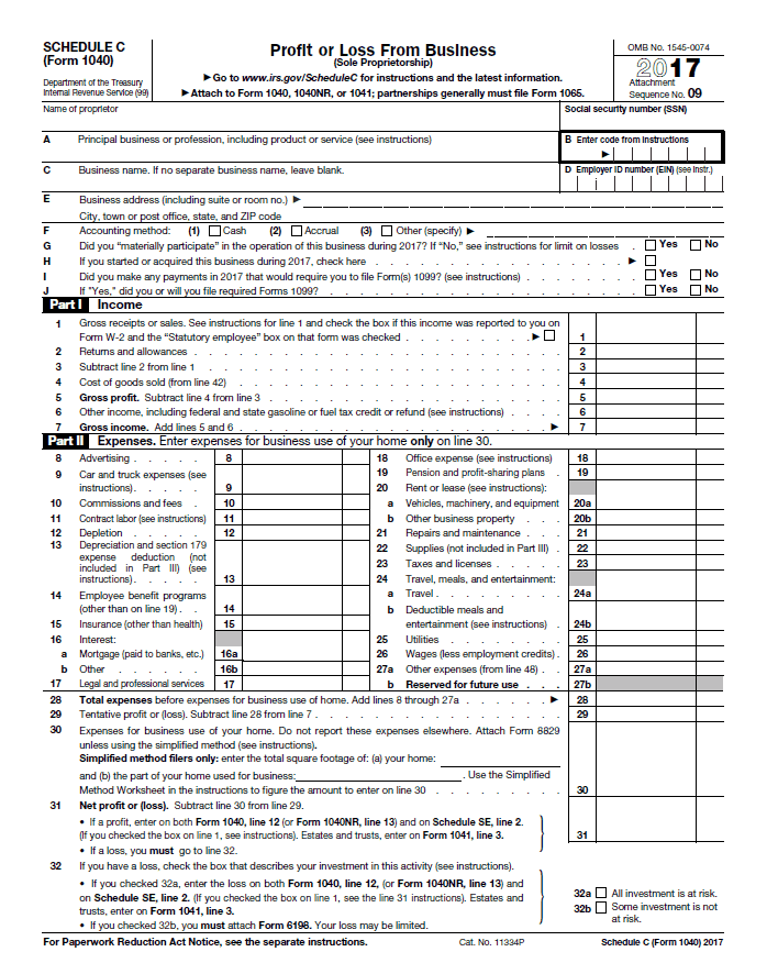 Tax Forms Schedule C At Mindy Beaty Blog