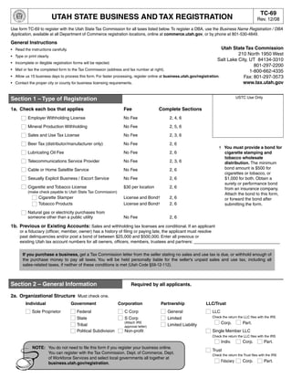 Tax utah gov Forms Current Tc Tc 69 PDF