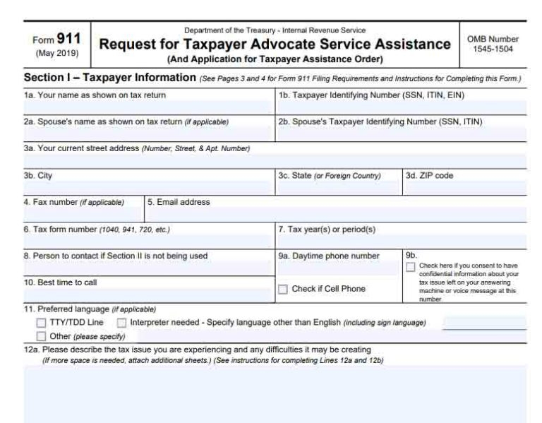 Taxpayer Advocate Services Eligibility How To Request Help