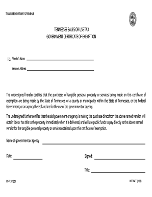 Tn Exemption Form Fill Out And Sign Printable PDF Template SignNow