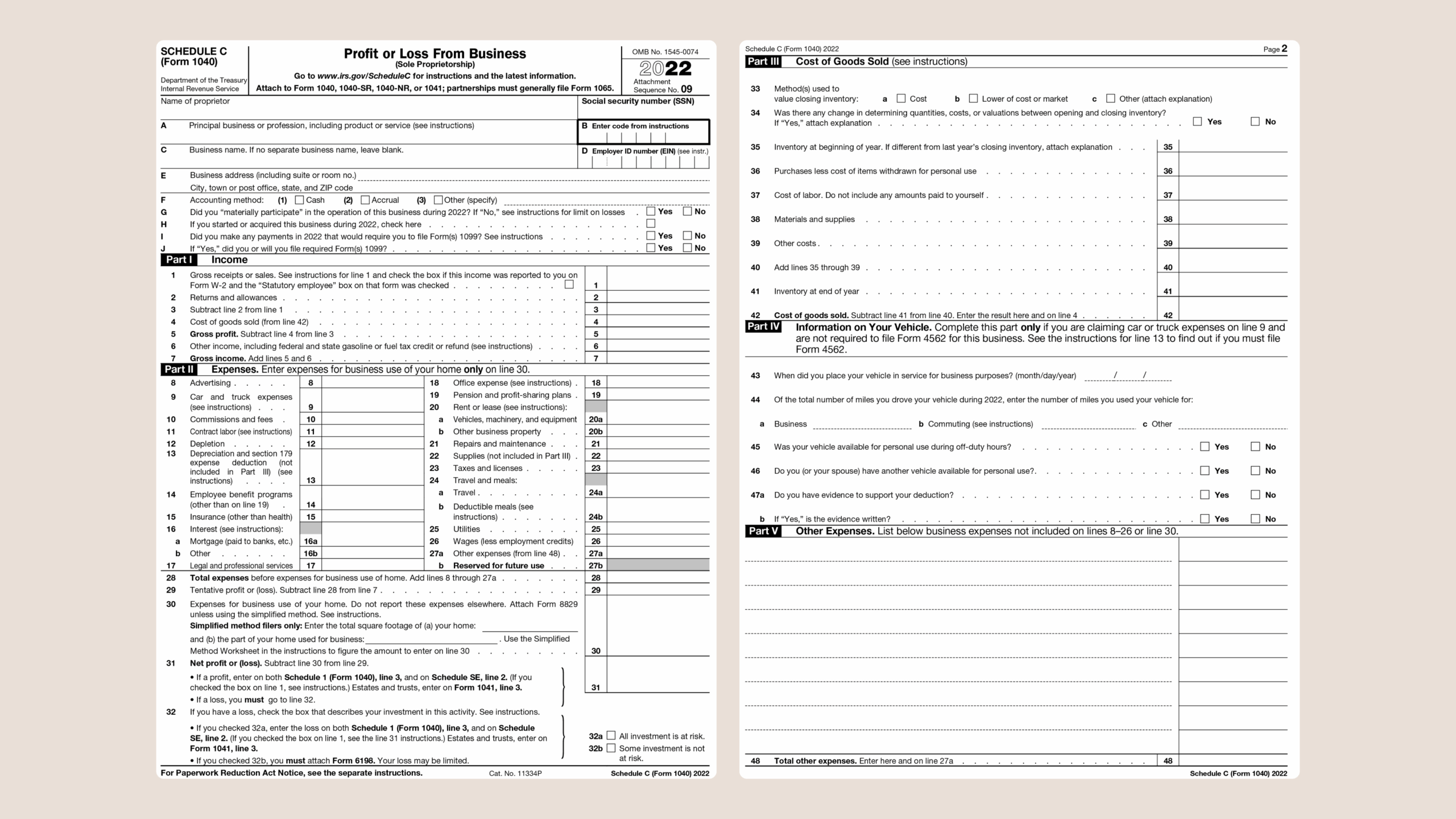 Understanding The Schedule C Tax Form