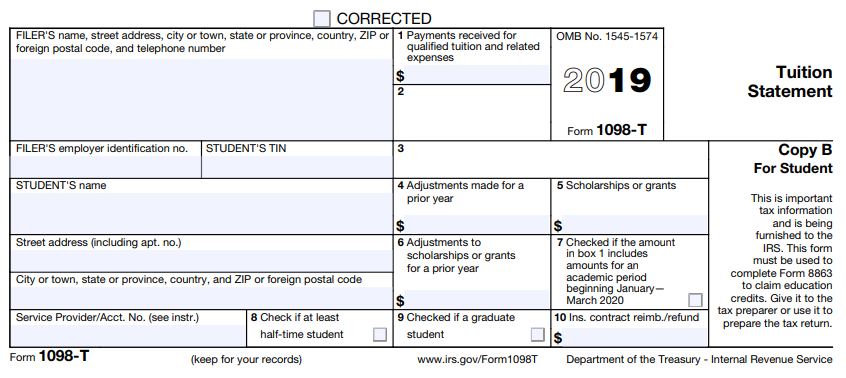 Understanding Your 1098 T Form Financial Affairs UTSA University 
