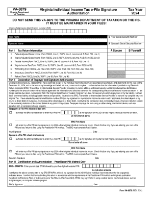 Virginia Individual Income Tax Declaration For Electronic Filing Fill 