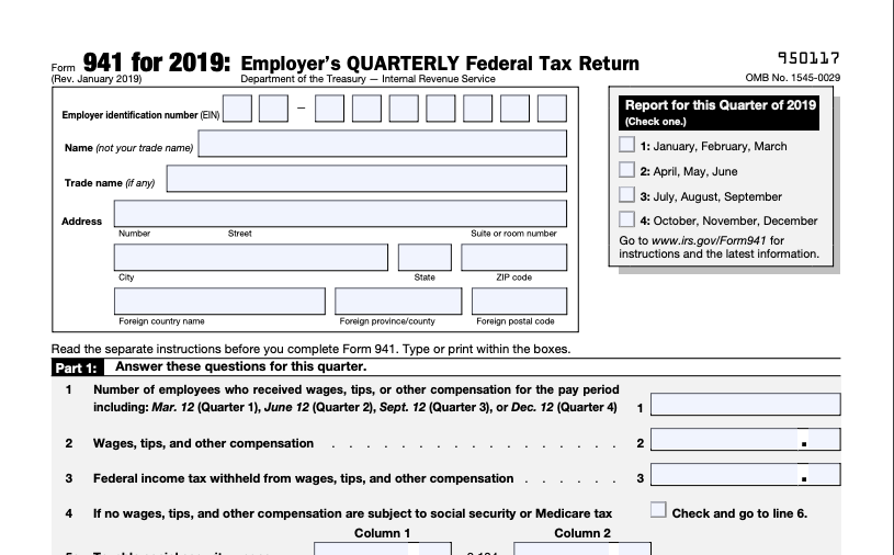 What Employers Need To Know About 941 Quarterly Tax Return 