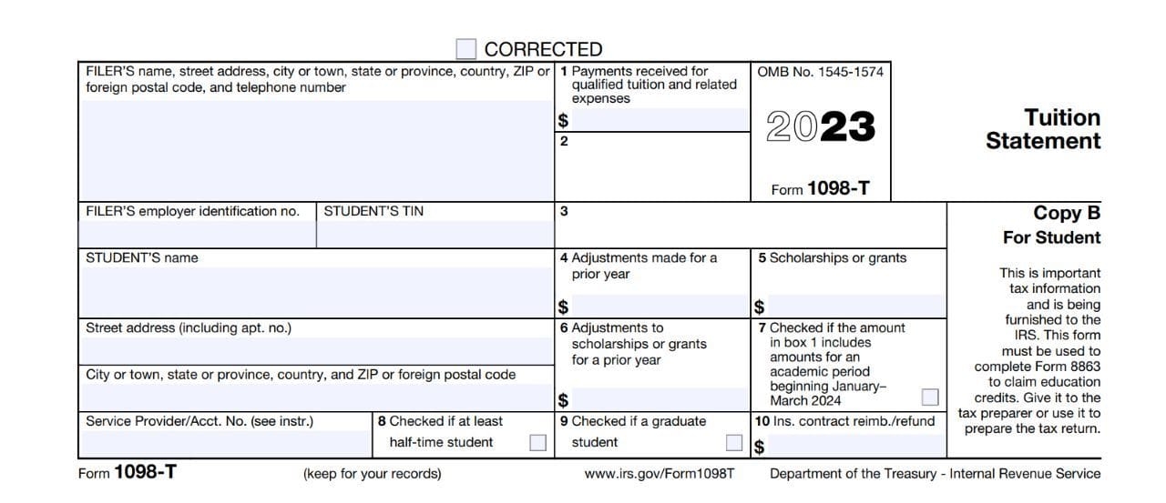 What Is A 1098 T A Guide To Understanding This Tax Form Bold