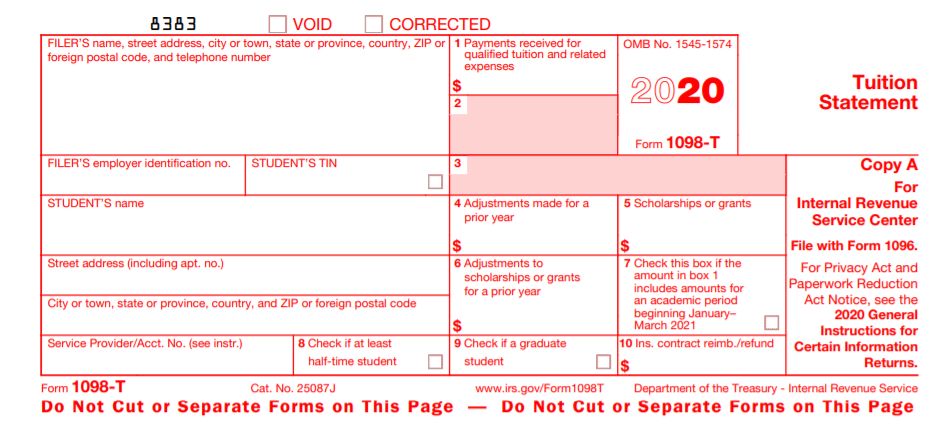 What Is A 1098 T Form Used For Full Guide For College Students The 
