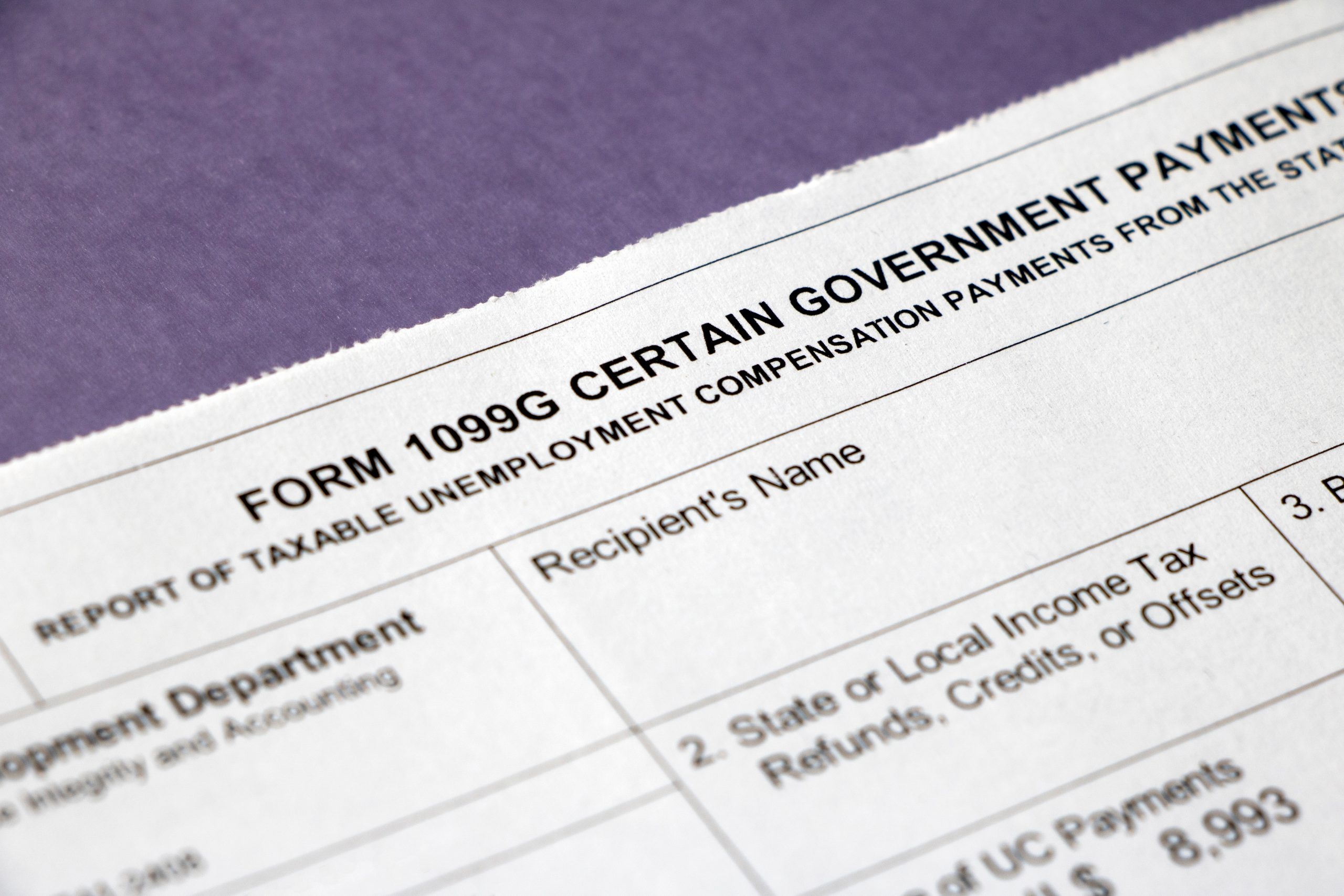 What Is A 1099 G Form And What Do I Do With It