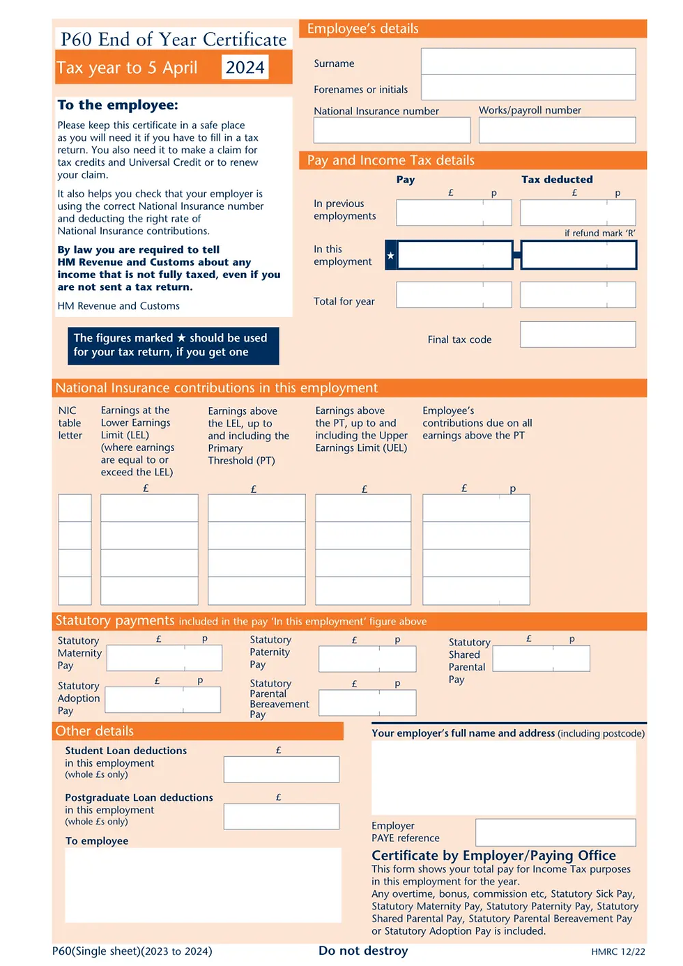 What Is A P60 Understanding Your Year End Tax Form