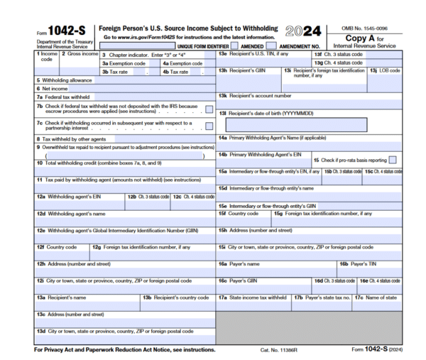 What Is Form 1042 S Uses And FAQs