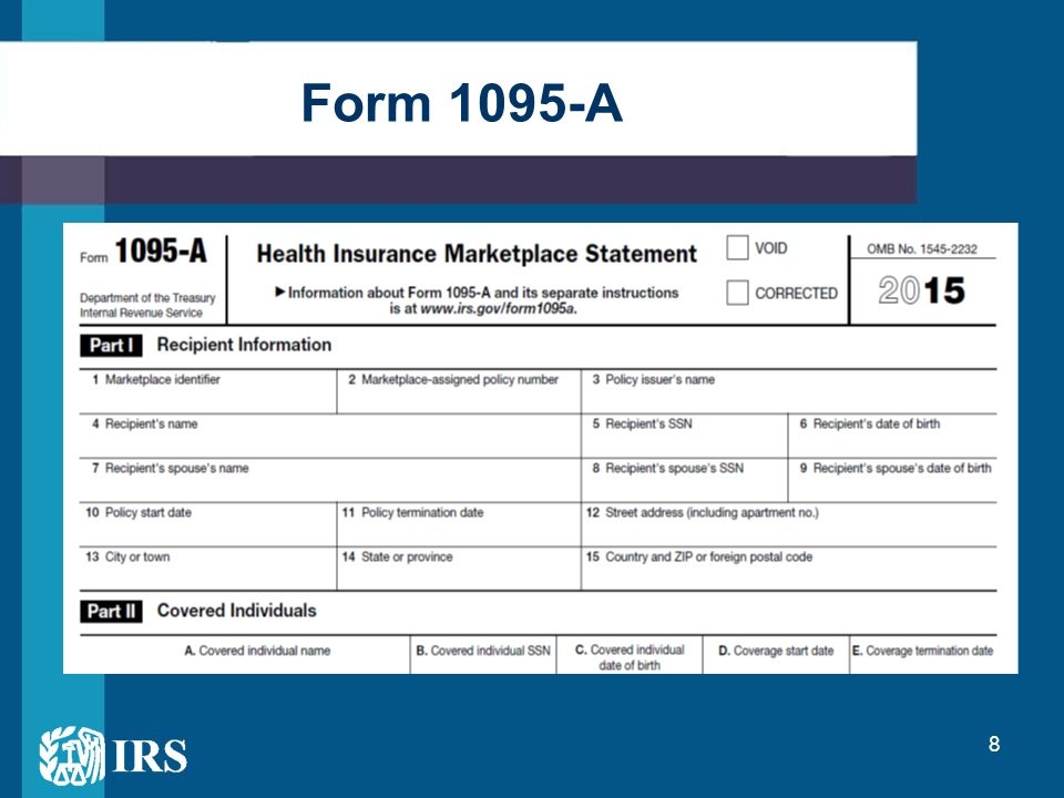 What Is Form 1095 A Turbotax Printable Forms Free Online