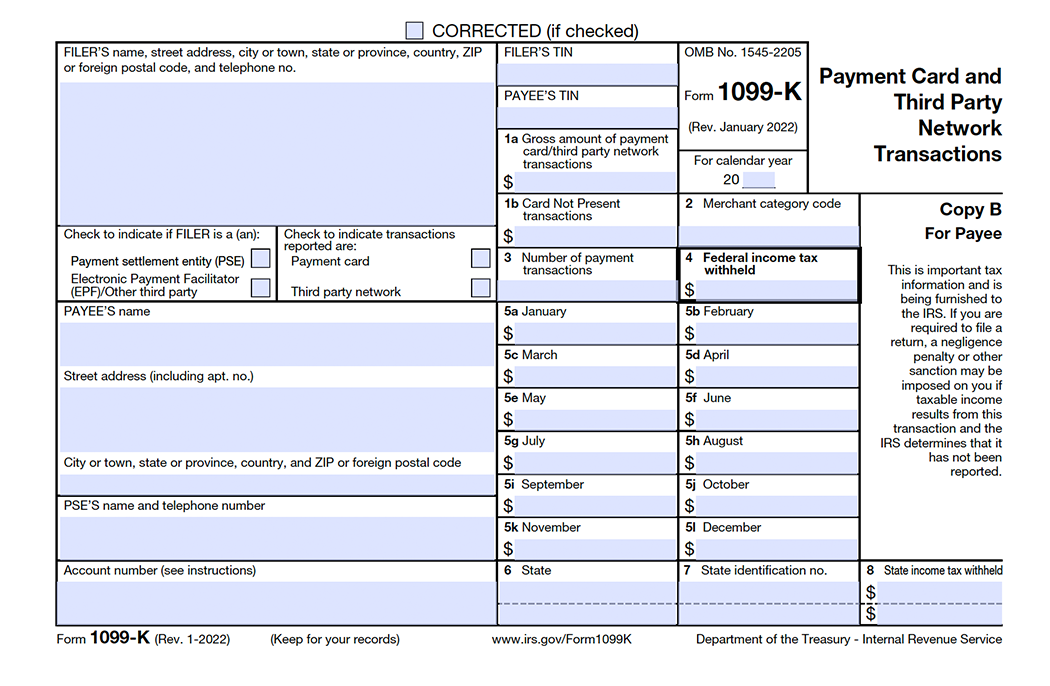 What Is Form 1099 K Understandings And Guidesreport Card Sheet