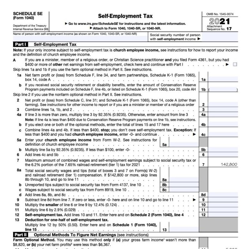 What Is Self Employment Tax And Schedule SE Stride Blog