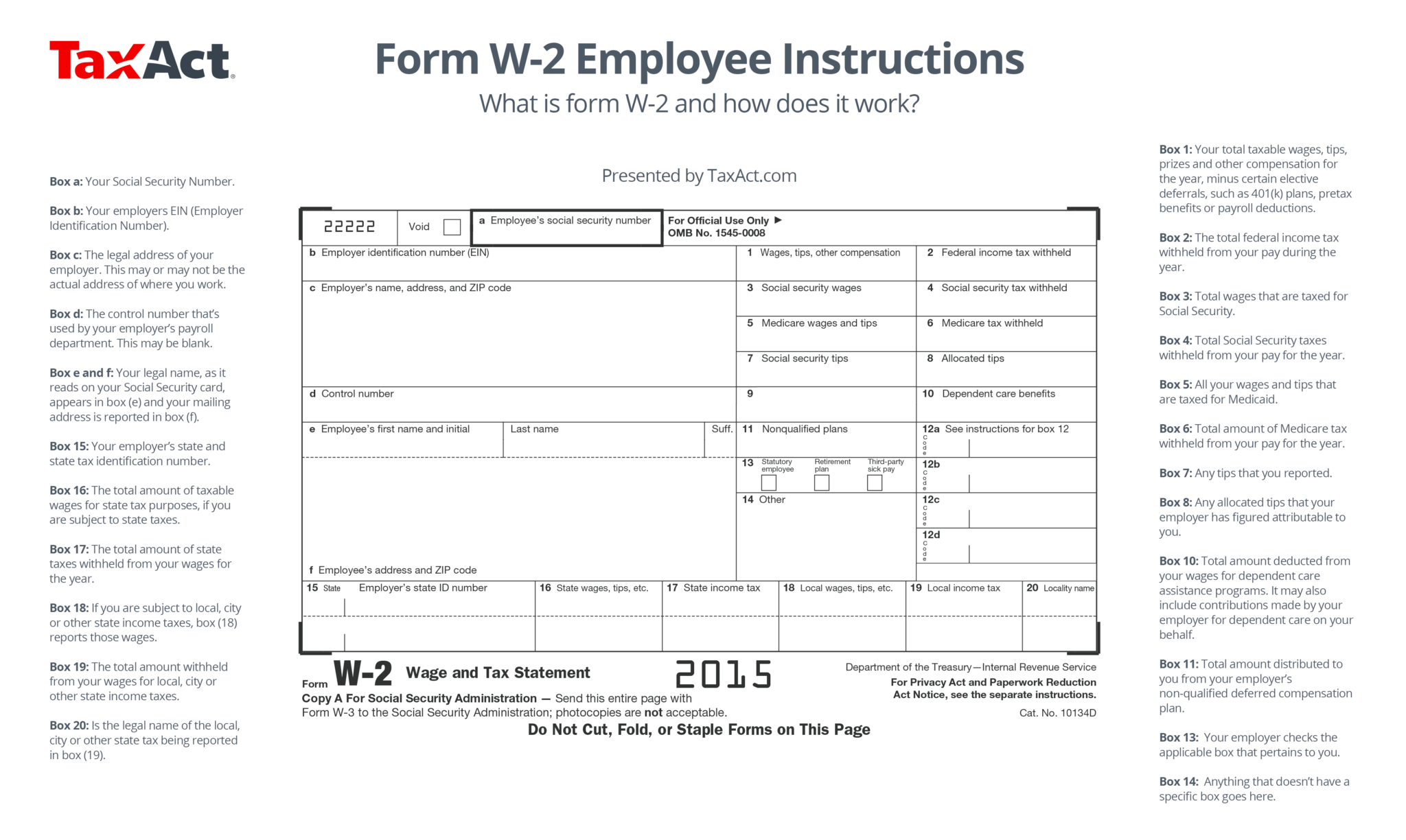 What Is W 2 Form And How Does It Work TaxAct Blog