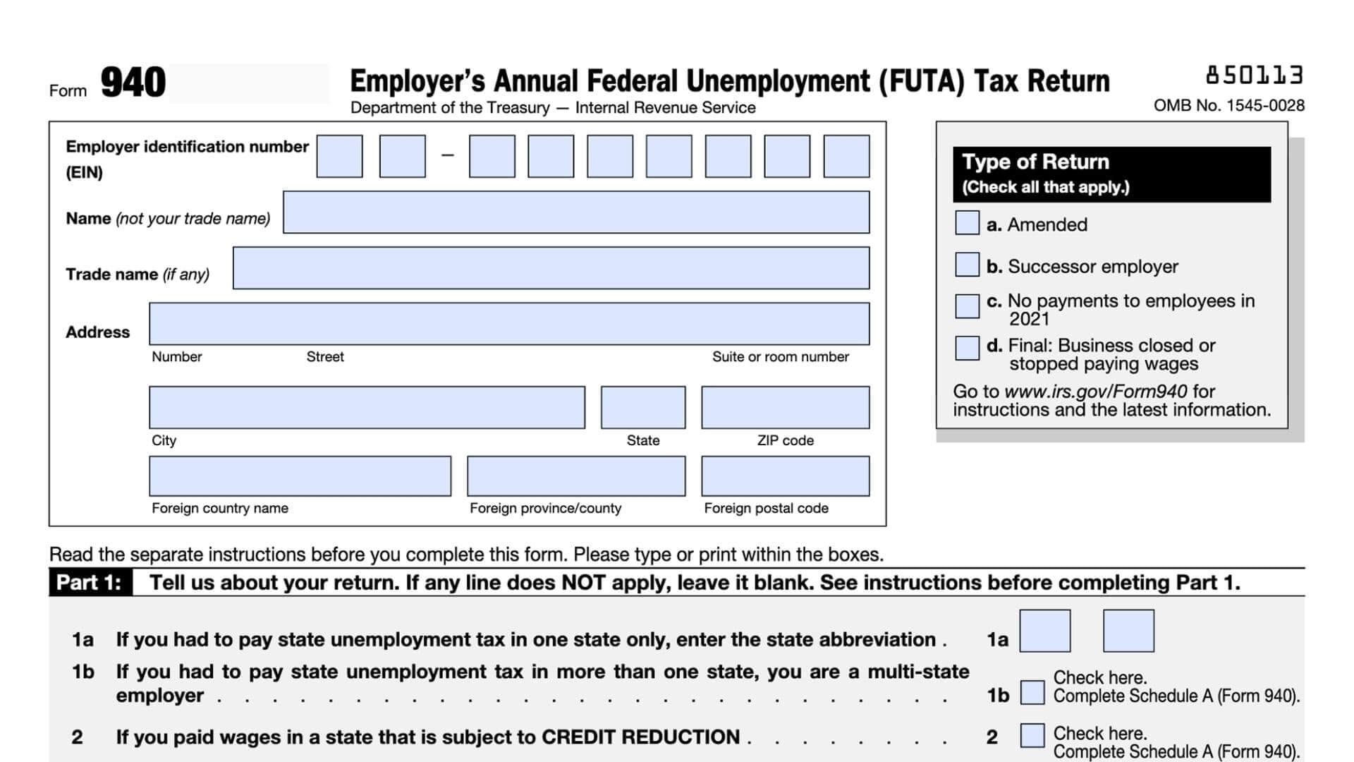 Where To File Form 940 For 2024 Arlee Cacilia
