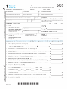 Wi Form 1 Fillable Printable Forms Free Online